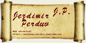Jezdimir Perduv vizit kartica